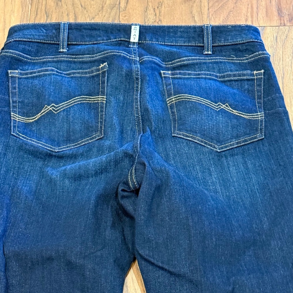 Ariat Real Denim Pennsylvania Boot Jeans Men Size 34 Long Dark Wash Bootcut‎ - Picture 6 of 8